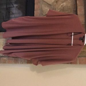 Burnt orange short sleeve coverup/ wrap